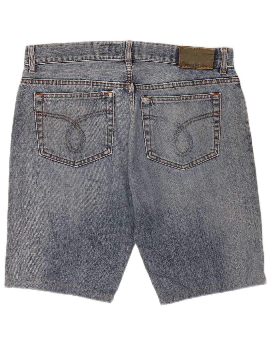Calvin Klein Herren Denim Shorts W34 Große blaue Baumwolle