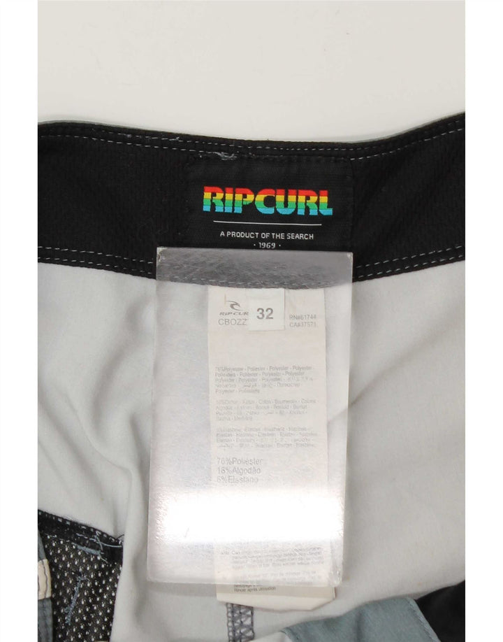 Rip Curl Herren-Badeshorts, mittelgroß, mehrfarbig, gestreift, Polyester
