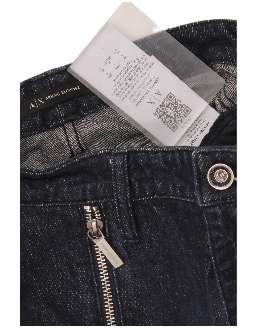 Armani Exchange Damen Tapered Jeans US 4 Small W26 L27 Marineblau