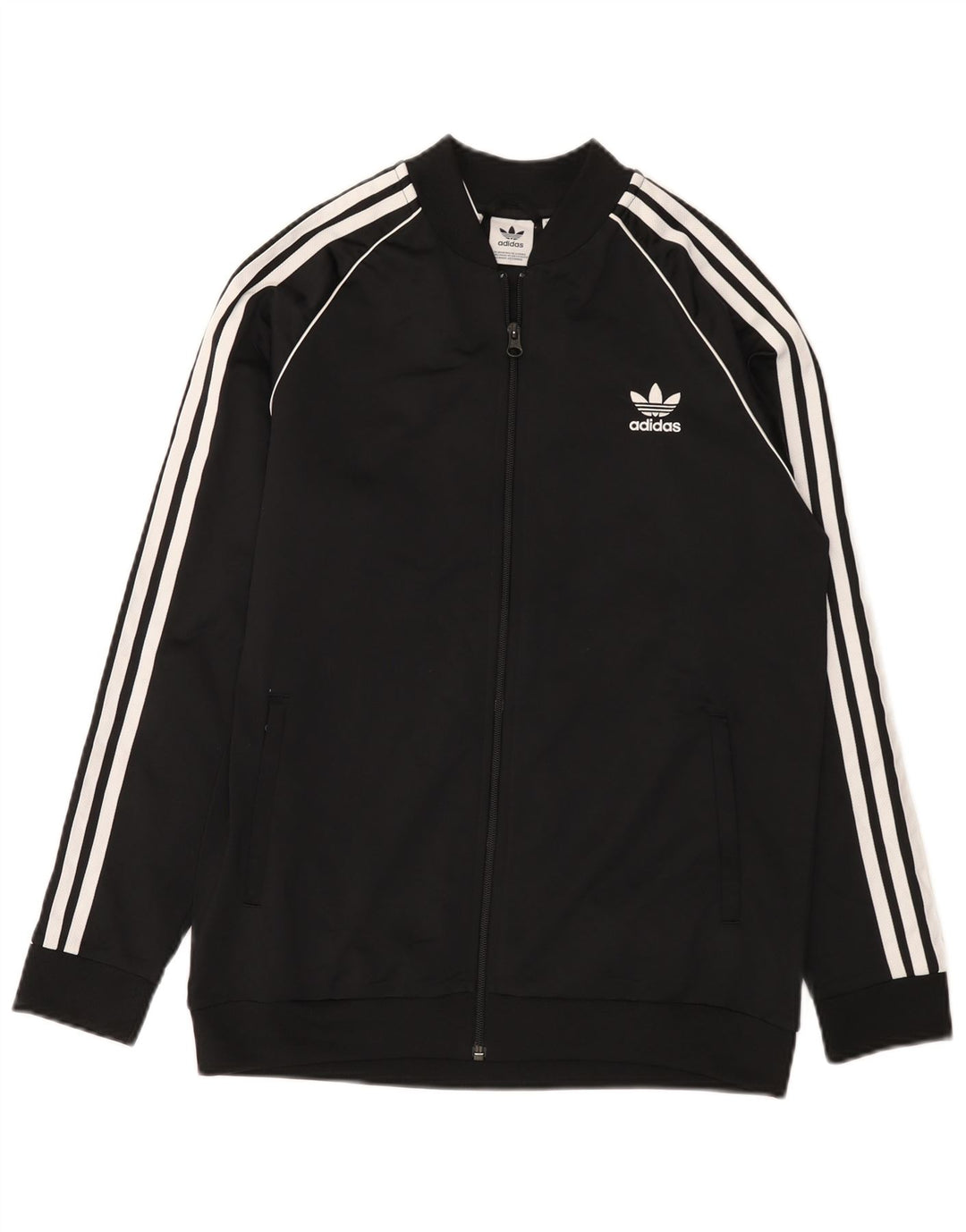 Adidas Jungen Trainingsanzug Top Jacke 15-16 Jahre Schwarz Polyester