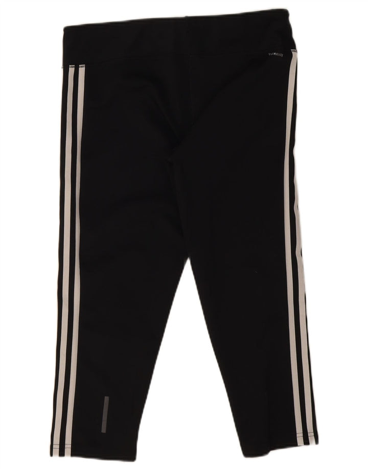Adidas Damen Climalite Capri Leggings UK 16/18 Large Schwarz Polyester