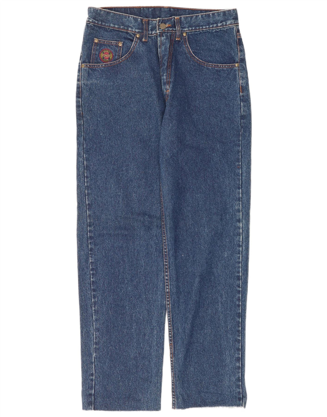 Mash Damen Straight Jeans W34 L31 Blaue Baumwolle