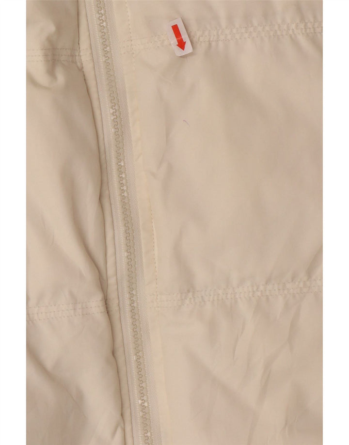 AOTEARAO Womens Padded Jacket UK 16 Large Off White Polyester Vintage Aotearao and Second-Hand Aotearao from Messina Hembry 