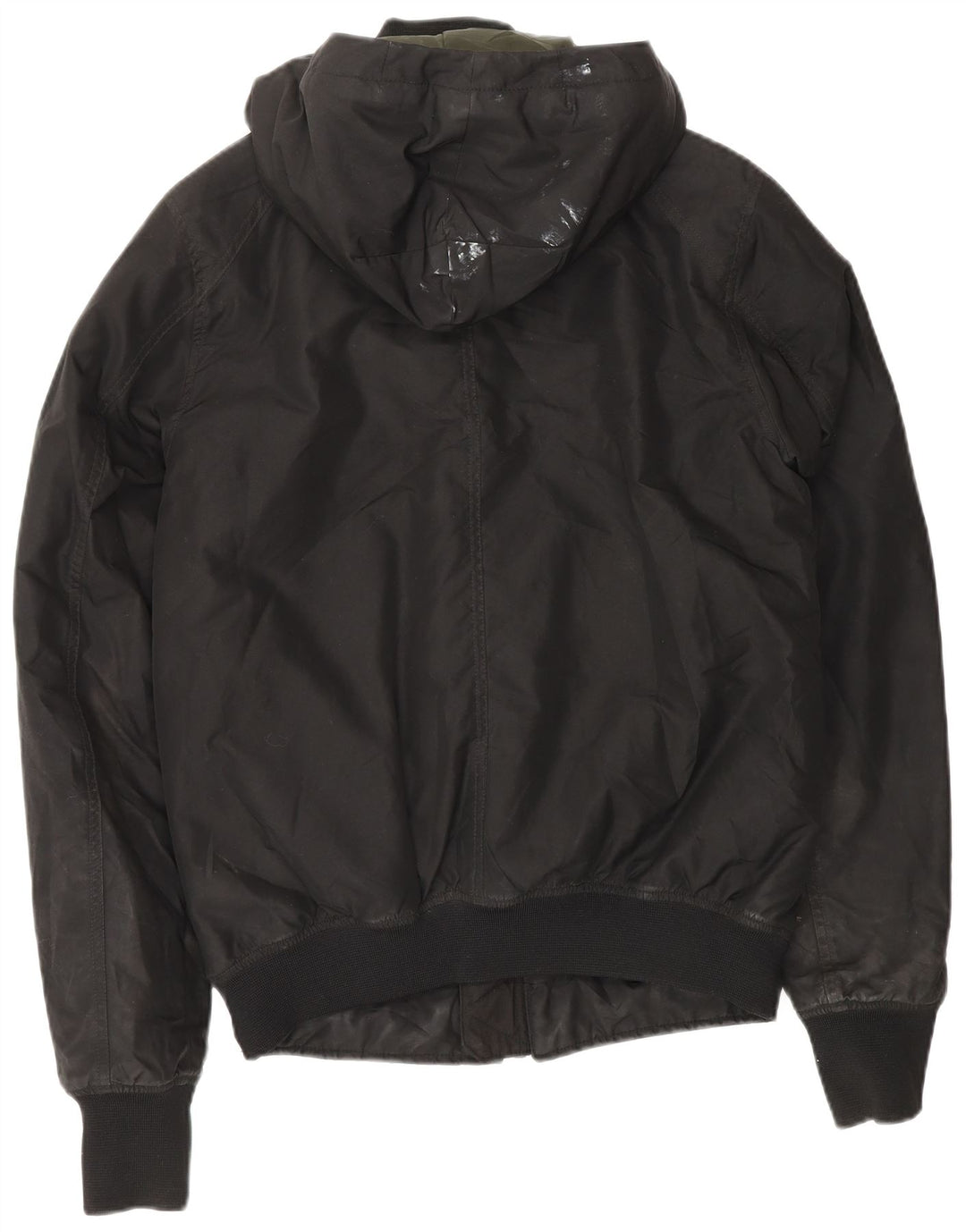 G-Star Herren-Windbreakerjacke mit Kapuze, UK 38, Mittelschwarz, Polyester