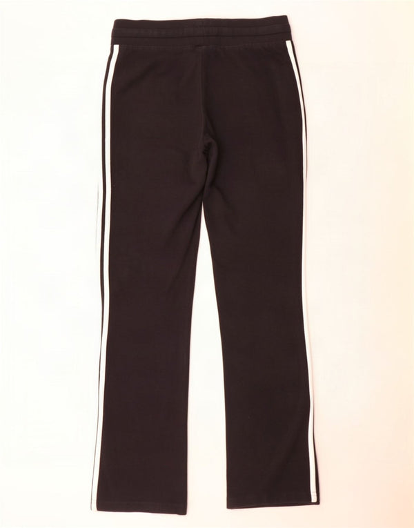 Adidas Damen Trainingshose UK 10 Small Schwarz Baumwolle