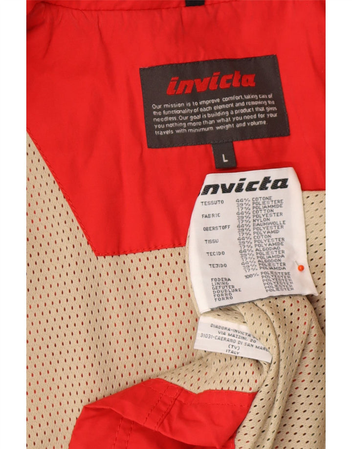INVICTA Damen Weste UK 16 Große rote Baumwolle