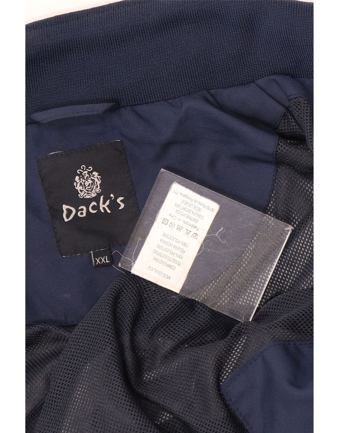 Dack's Herren Bomberjacke UK 44 2XL Marineblau Polyester
