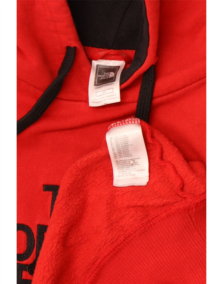 THE NORTH FACE Herren-Kapuzenpullover mit Grafik, Größe S, Rot, Baumwolle