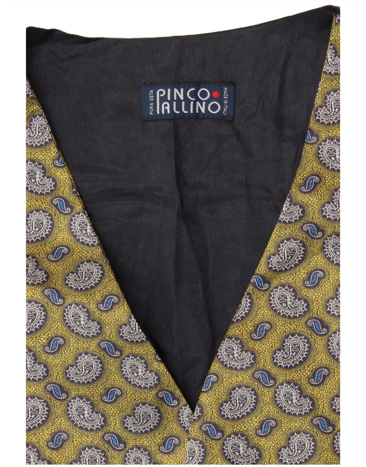 Pinco Pallino Herren Weste Mittelgelb Paisley