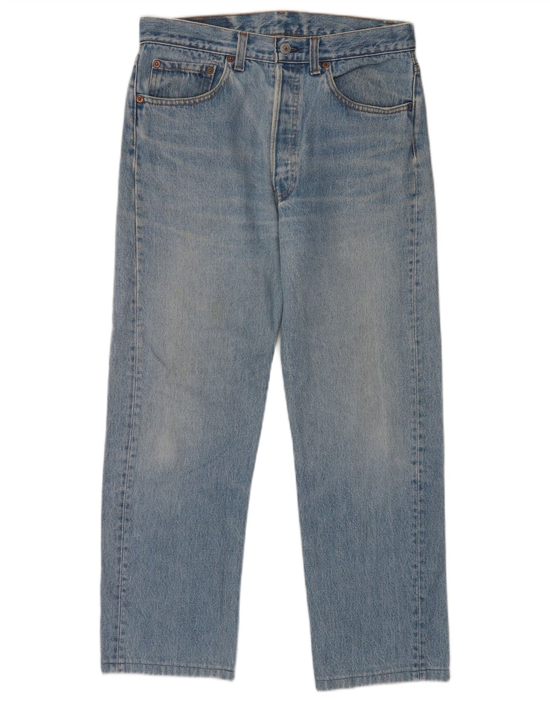 Levi's Herren 501 Straight Jeans W32 L27 Blaue Baumwolle