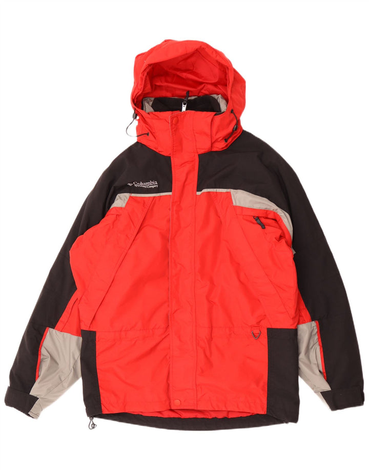 Columbia Herren Interchange Windjacke UK 36 Small Rot Colourblock