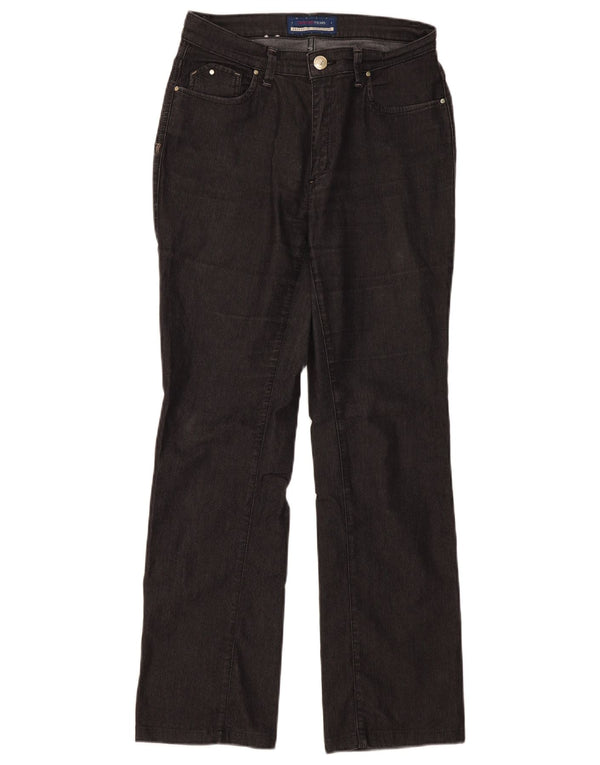 Trussardi Damen Straight Jeans IT 44 Medium W28 L28 Graue Baumwolle