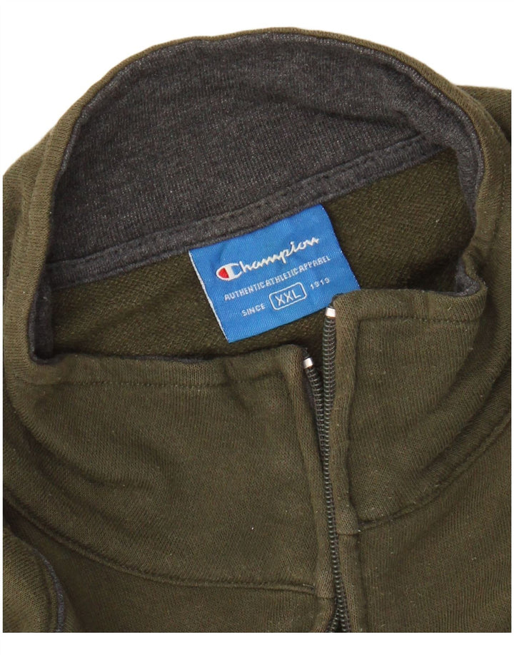 Champion Herren-Trainingsoberteil, Jacke, Größe 2XL, Khaki