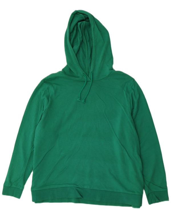Marks & Spencer Damen Kapuzenpullover UK 24 4XL Grüne Baumwolle