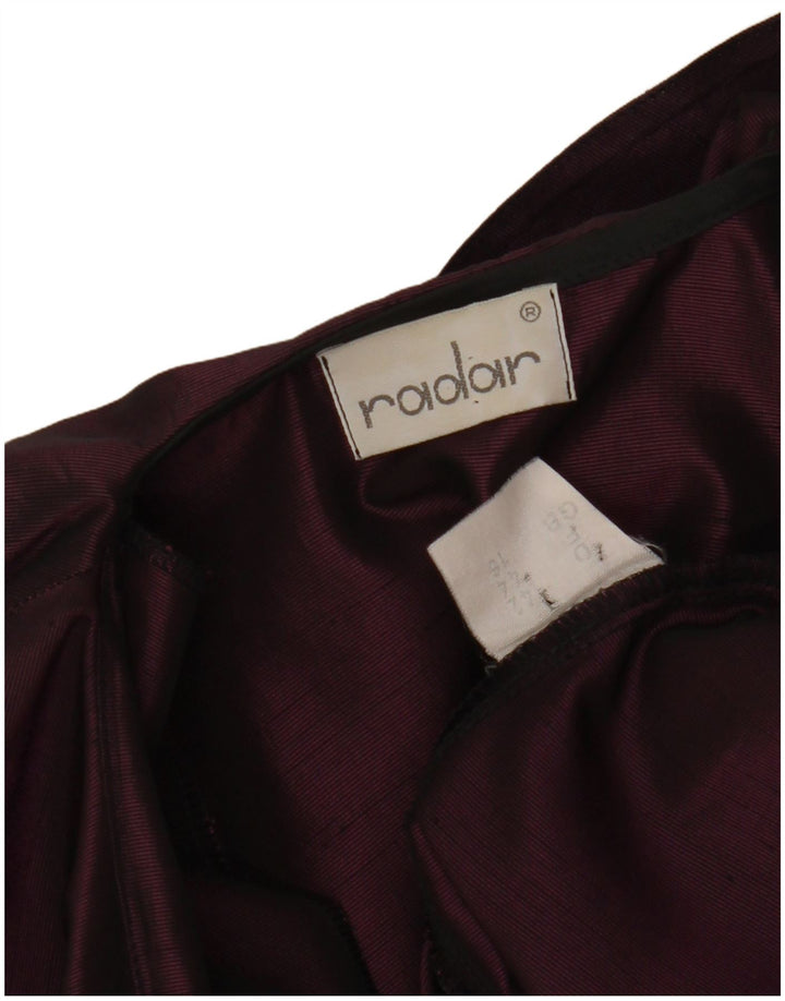 VINTAGE Damen Crop 1-Knopf-Blazerjacke UK 16 Large Lila