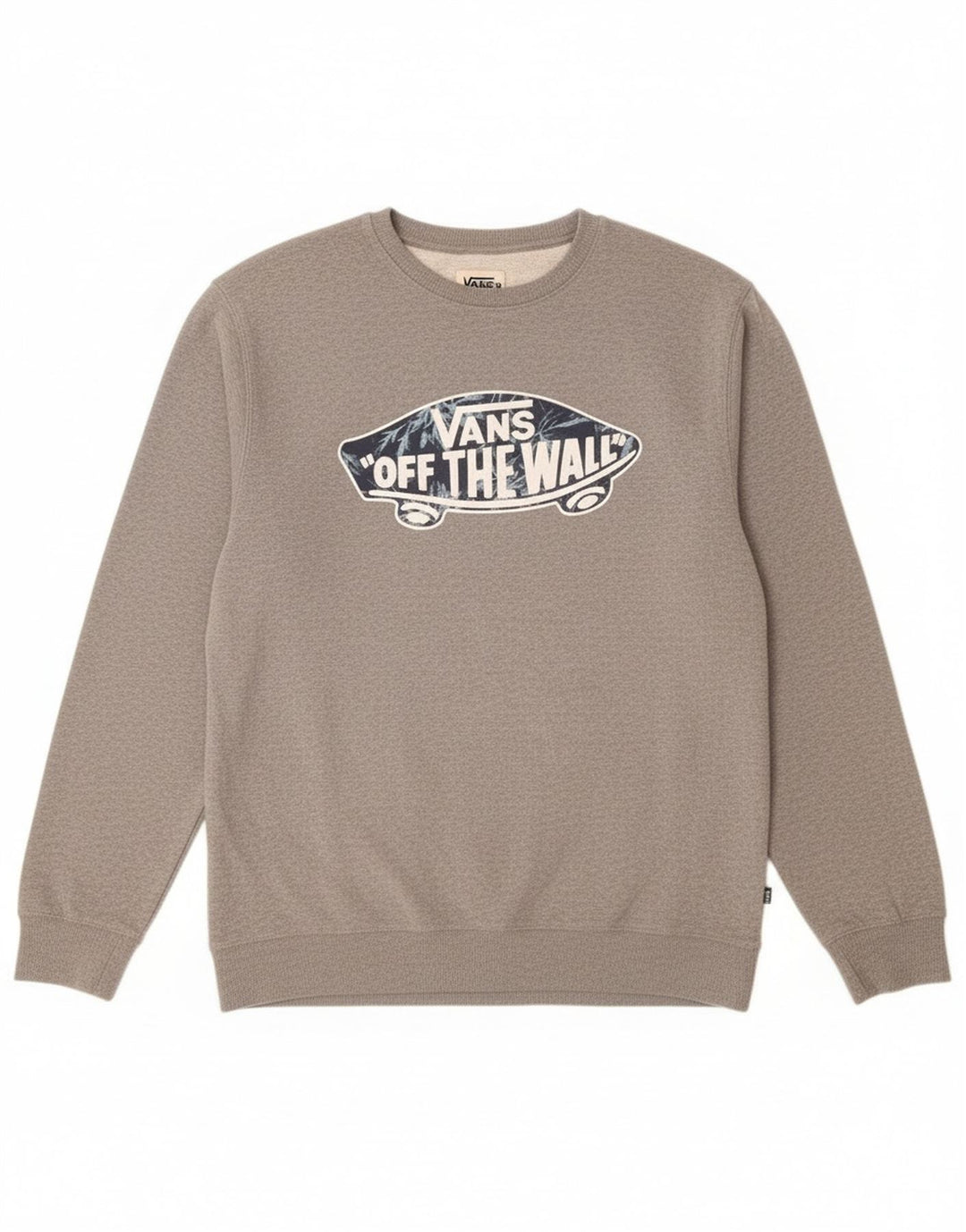 Vans Herren Grafik-Sweatshirt-Pullover XL aus grauer Baumwolle