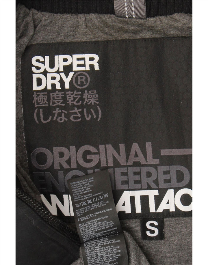 Superdry Damen Windattacker Übergroße Windjacke UK 10 Small Schwarz