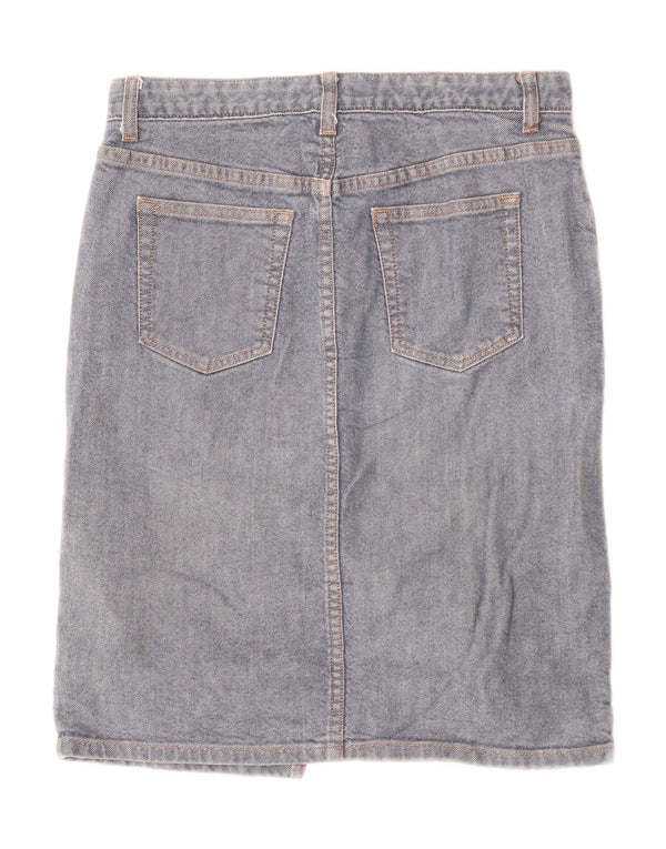 J. CREW Damen Jeansrock US 4 Small W30 Blaue Baumwolle