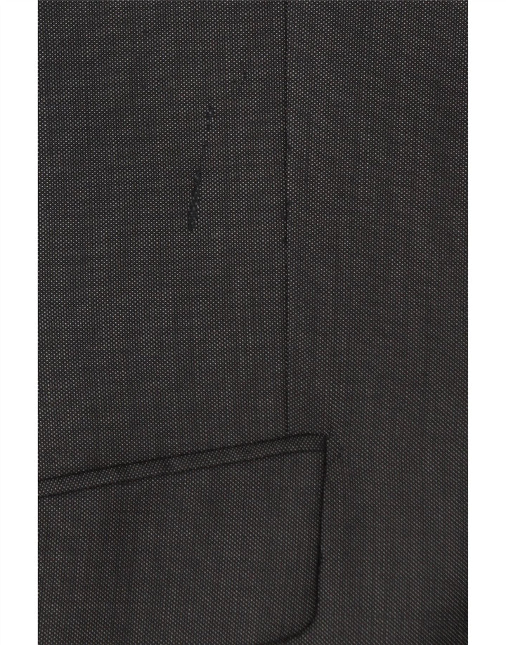 Carlo Pignatelli Herren-Blazer mit 3 Knöpfen, IT 50, große graue Schurwolle