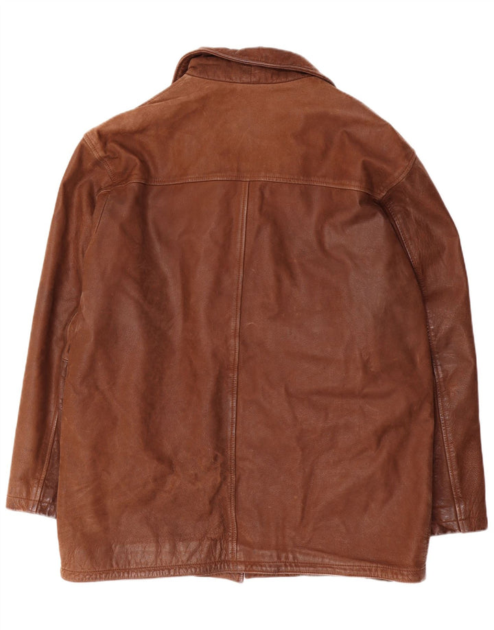 Vintage Herren Lederjacke UK 42 XL Braunes Leder