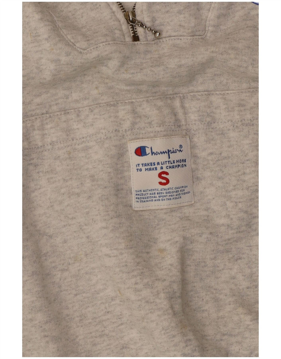 CHAMPION Damen-Pullover mit übergroßem grafischem Kapuzenpullover, Gr. 10, Größe S, Grau