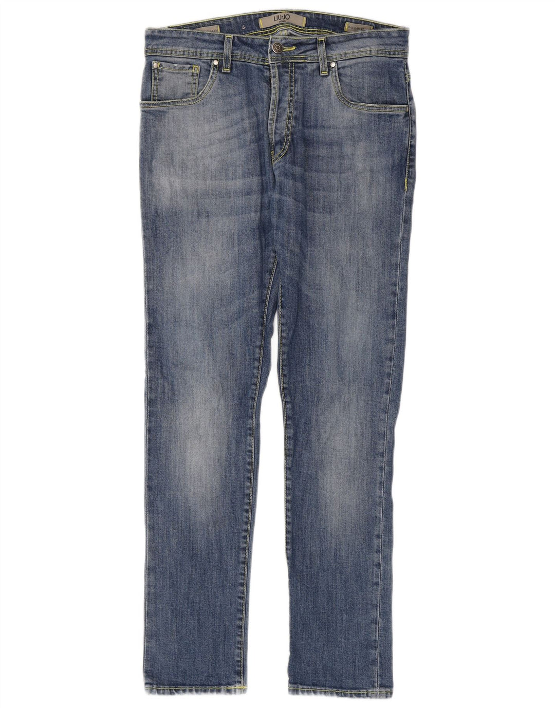Liu Jo Herren Slim Jeans IT 45 Small W30 L30 Blaue Baumwolle