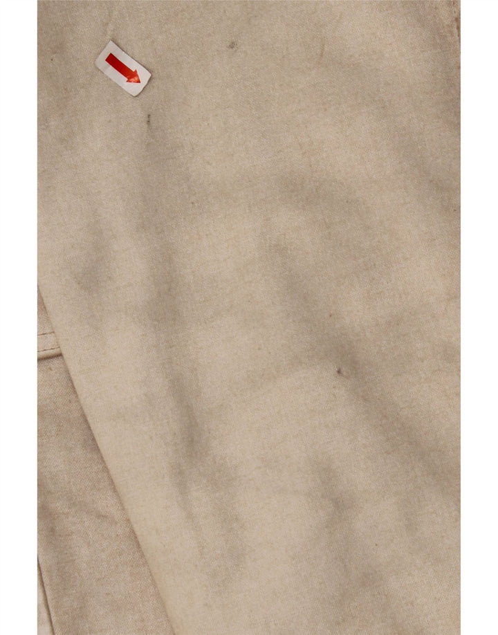 MURPHY & NYE Zweireihiger Damenmantel UK 14 Mittelbeige Baumwolle