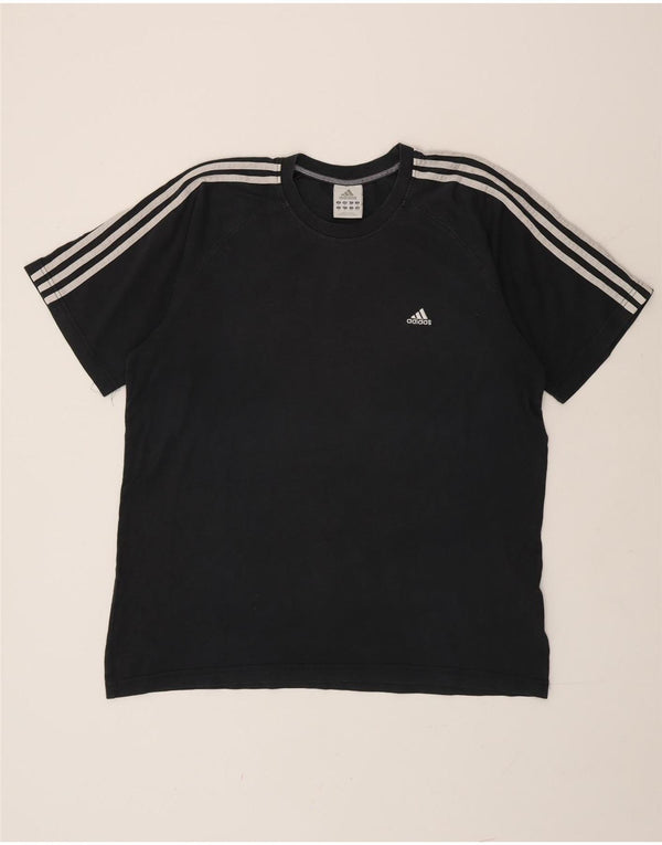 Adidas Herren T-Shirt Top XL Marineblau Baumwolle
