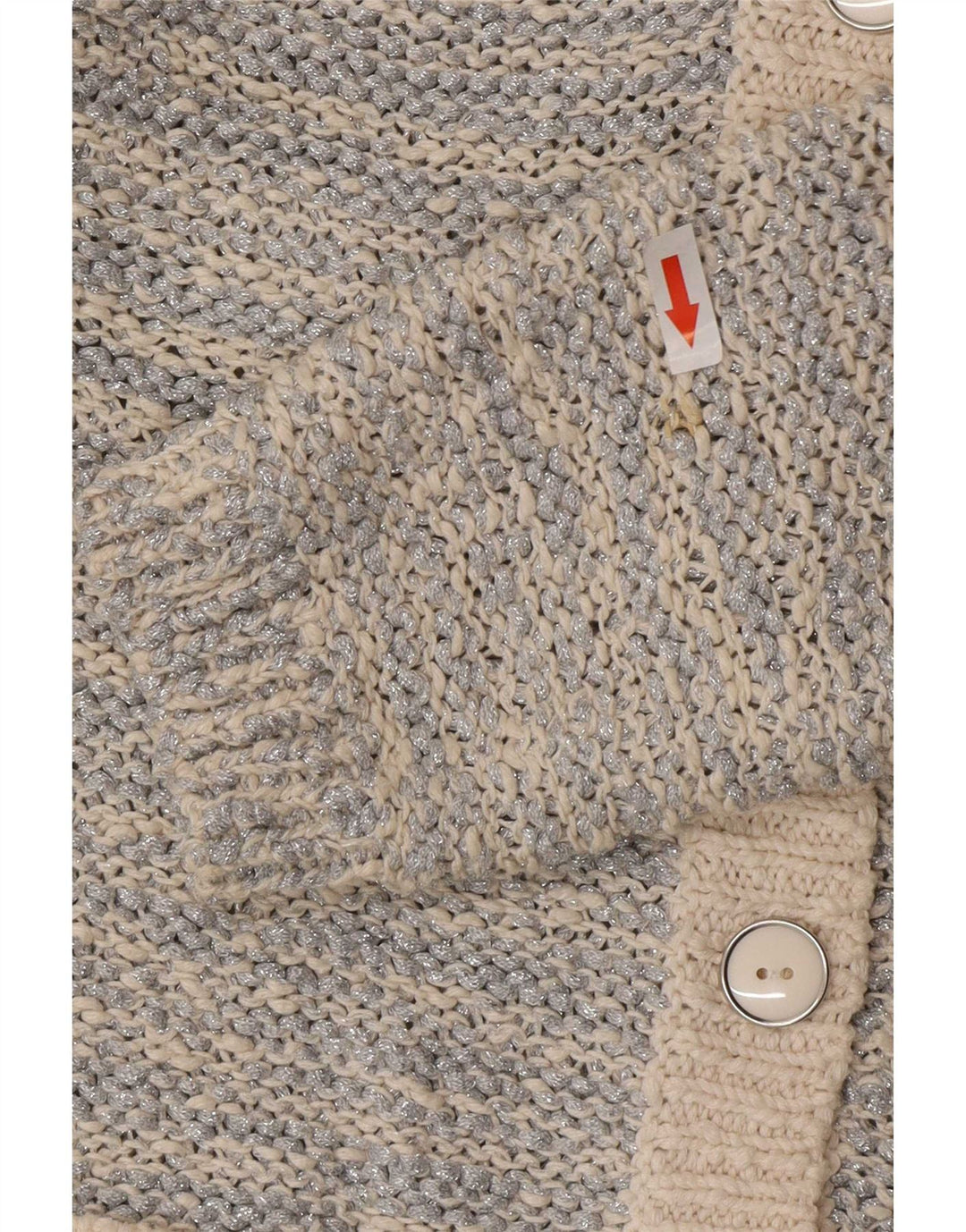 Marks & Spencer Damen-Cardigan-Pullover UK 12 Mittelsilber meliert