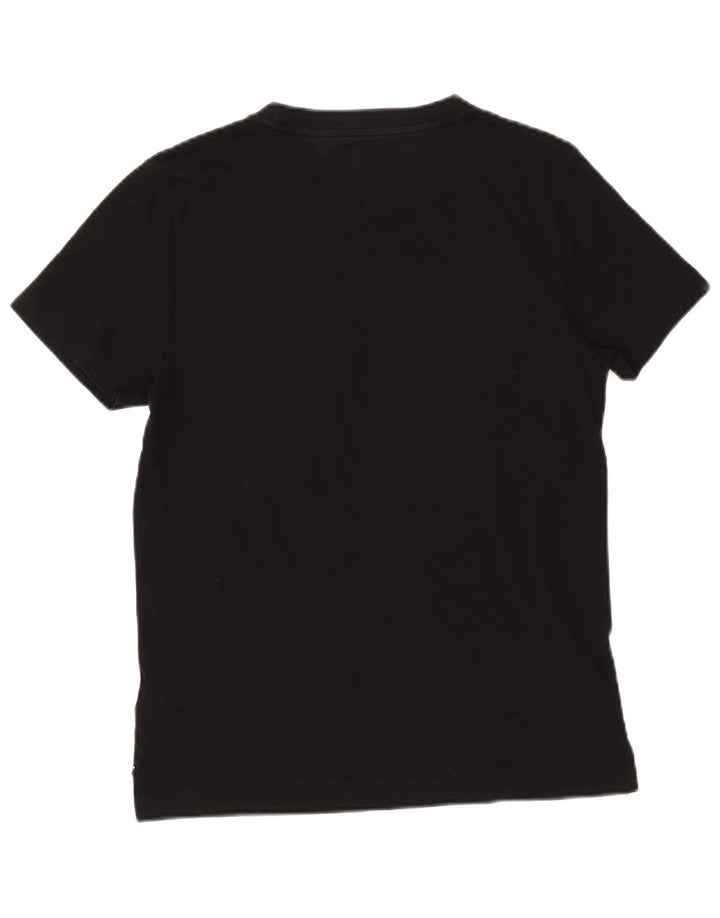Tommy Hilfiger Herren T-Shirt Top Medium Schwarz Baumwolle