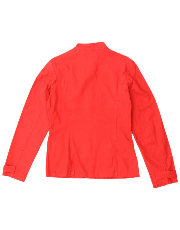 Sergio Tacchini Damen Utility Jacke IT 44 Medium Red Ramie