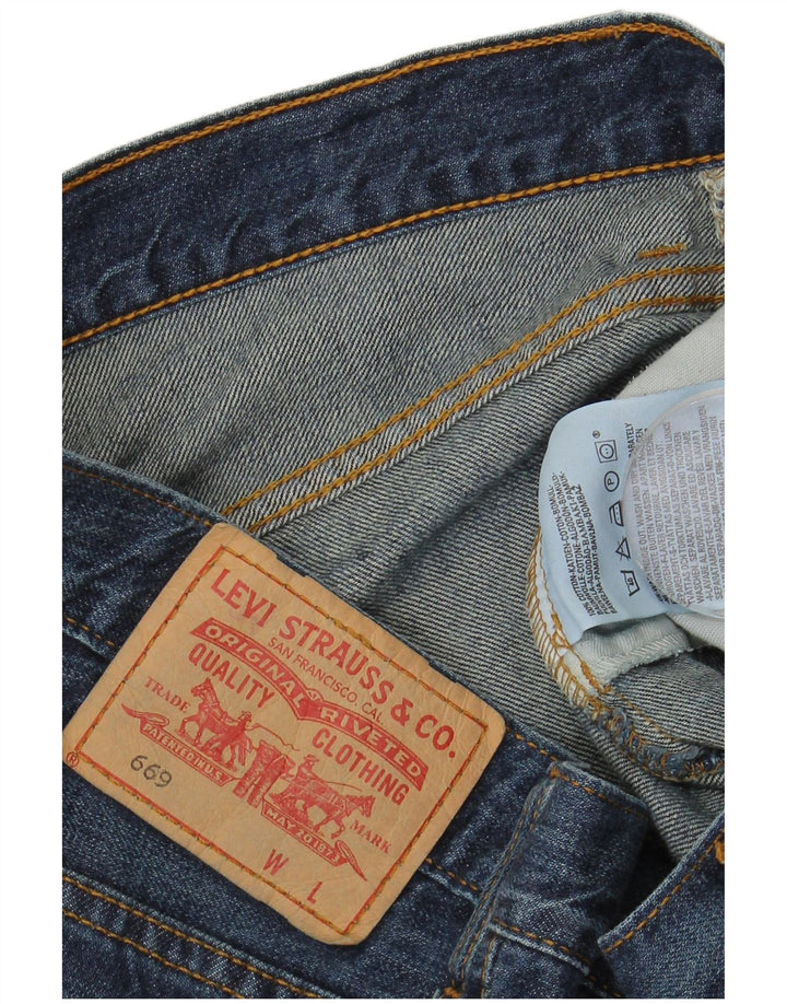 Levi's Damen 669 Jeansrock W32 Large Blaue Baumwolle