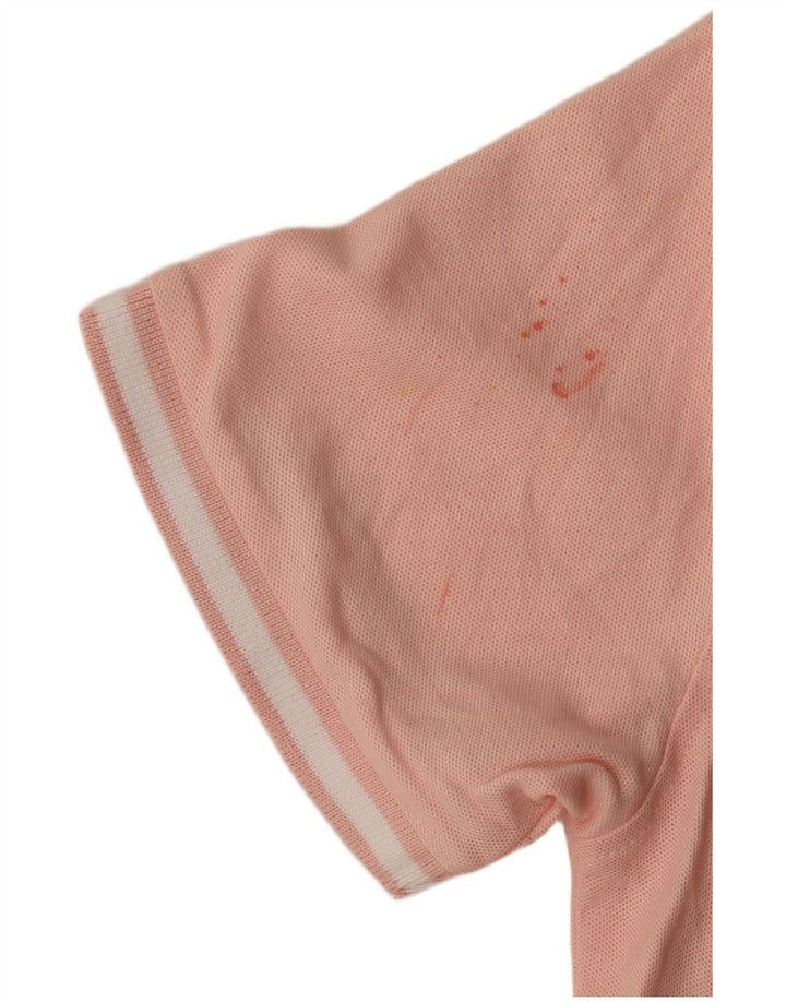 Penguin Herren-Poloshirt, klein, rosa, gestreift, Baumwolle
