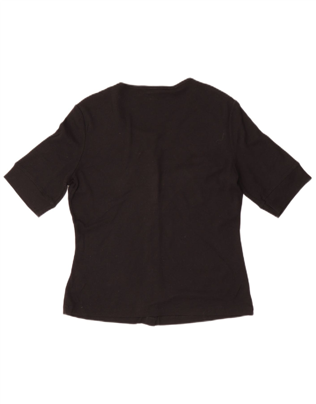 Jigsaw Damen-Cardigan-Oberteil mit kurzen Ärmeln, Gr. 12, Mittelschwarz, Modal