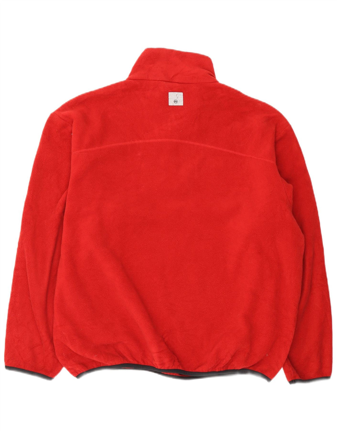 Nautica Herren-Fleecepullover mit Reißverschluss am Hals, XL, rotes Polyester