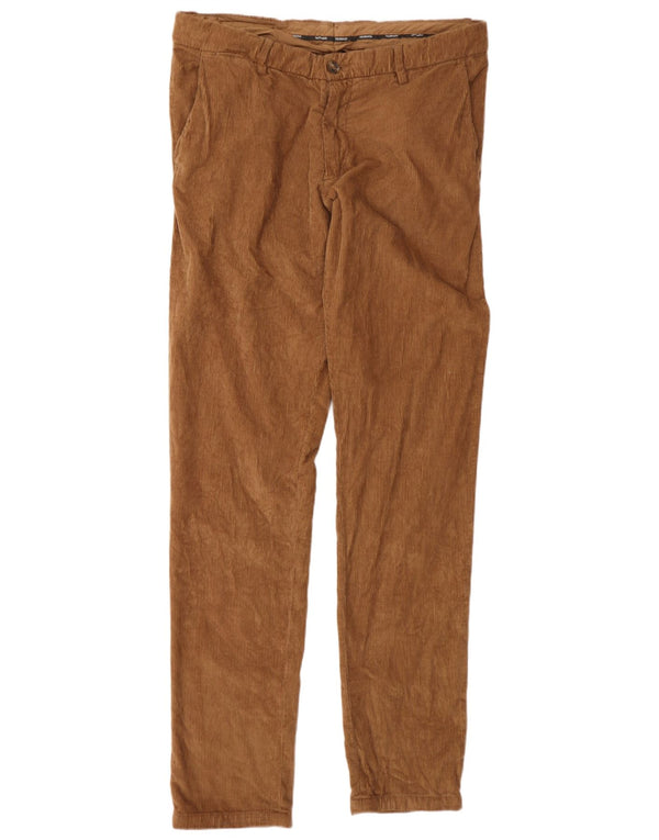 Trussardi Herren Slim Cordhose IT 50 Large W38 L34 Braune Baumwolle