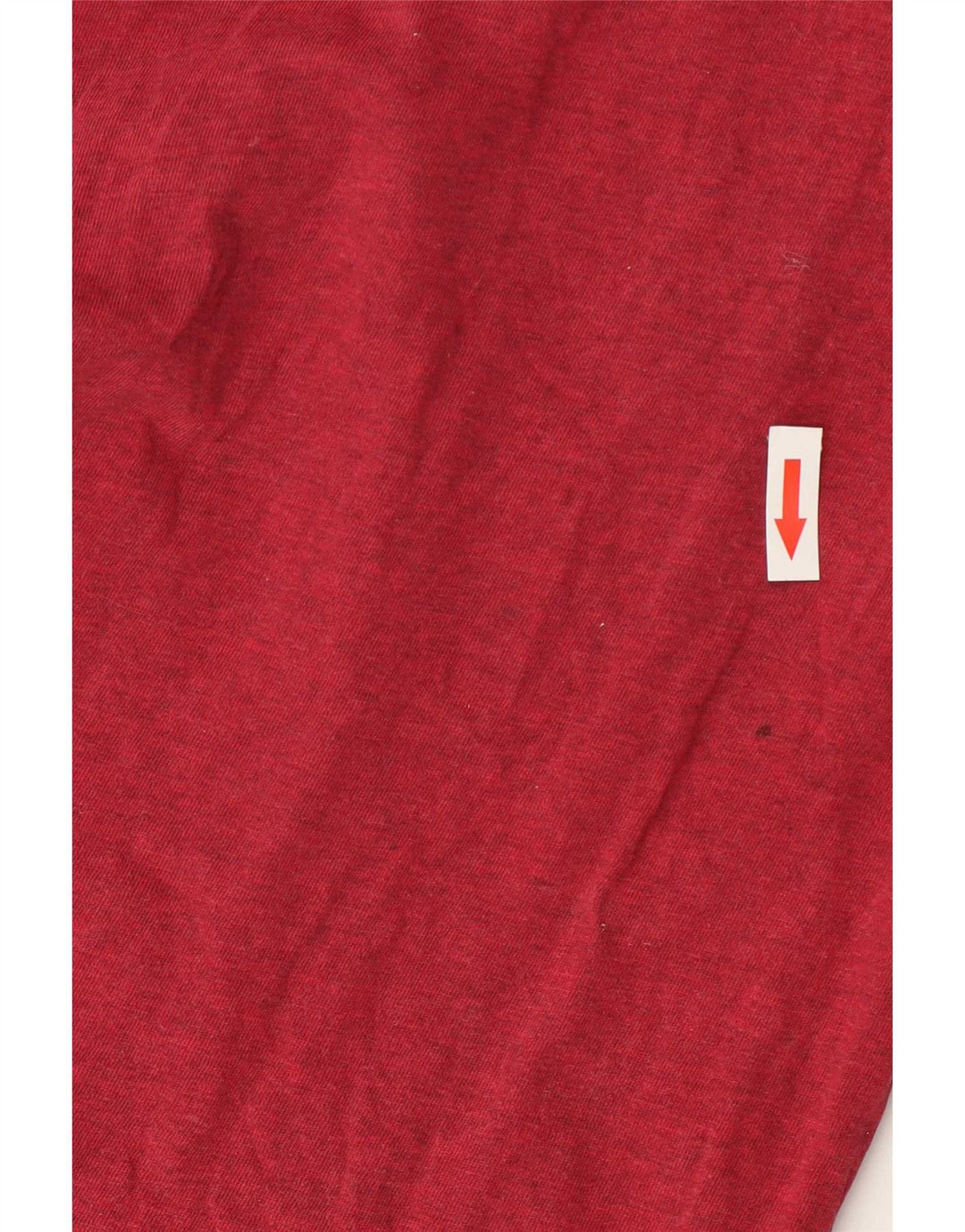 Carhartt Herren T-Shirt-Oberteil aus mittelrot gefleckter Baumwolle