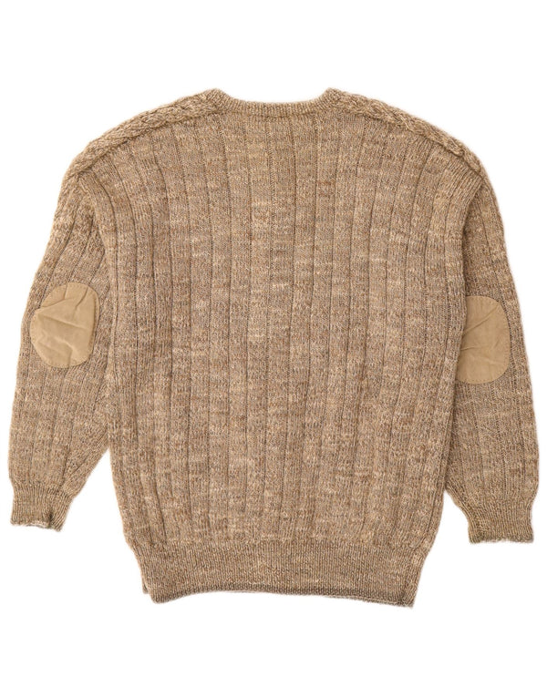 Vintage Herren Cardigan Pullover Medium Beige
