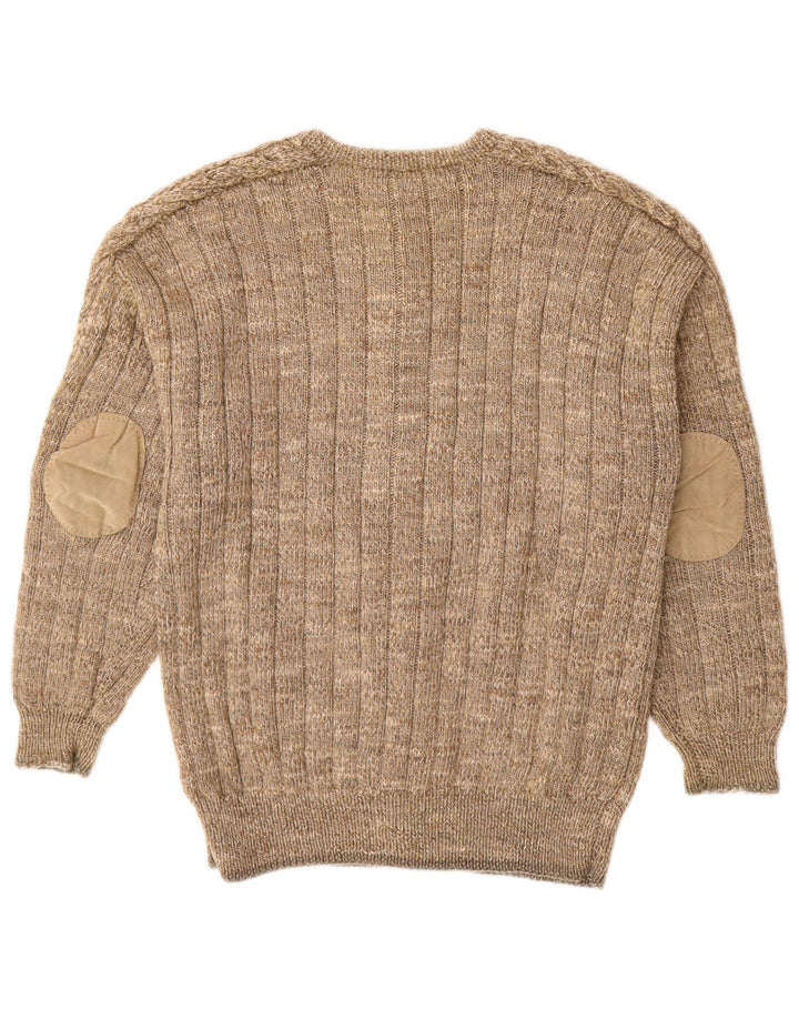 Vintage Herren Cardigan Pullover Medium Beige