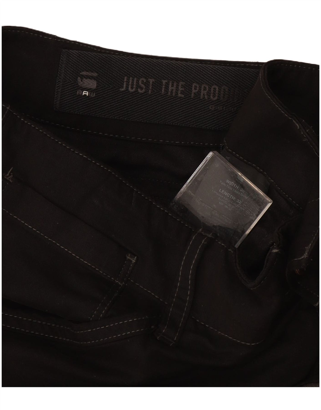 G-STAR Herren Slim Cargohose W36 L32 Schwarze Baumwolle