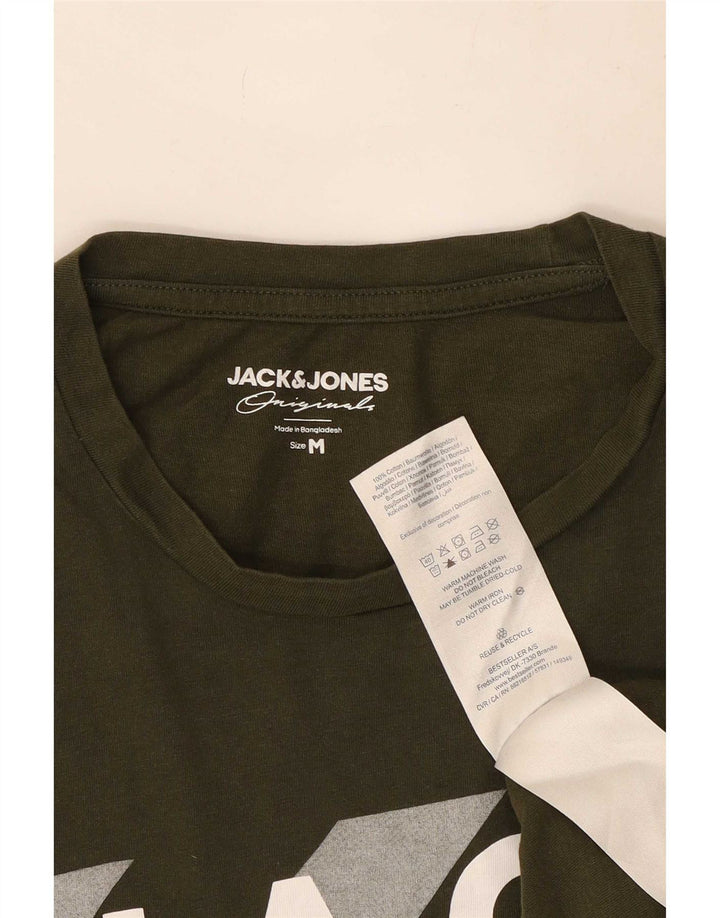 Jack & Jones Herren-T-Shirt mit Grafik, mittlere Khaki-Baumwolle