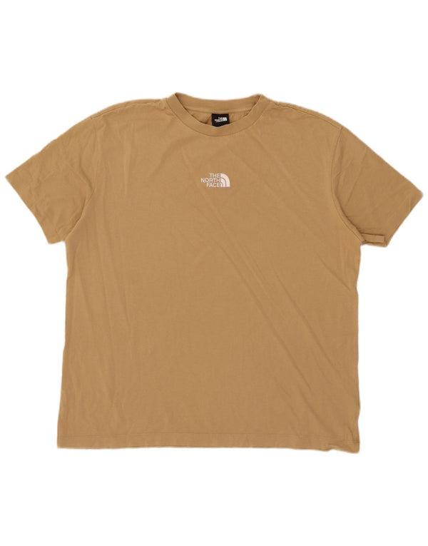 The North Face Damen Loose Fit Graphic T-Shirt Top UK 14 Medium Khaki
