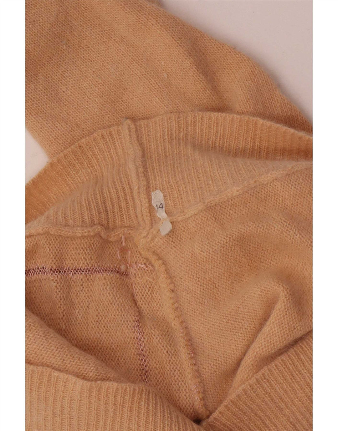 Vintage Damen Rollkragenpullover Pullover IT 44 Mittelrosa Geometrisch