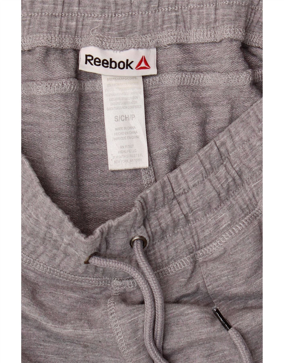 REEBOK Womens Sport Shorts UK 10 Small  Grey Rayon Vintage Reebok and Second-Hand Reebok from Messina Hembry 