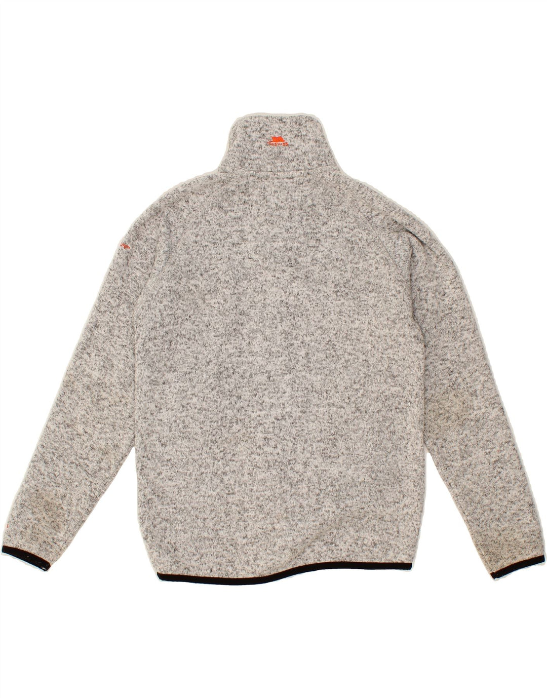 TRESPASS Boys Tracksuit Top Jacket 9-10 Years Grey Flecked Polyester Vintage Trespass and Second-Hand Trespass from Messina Hembry 