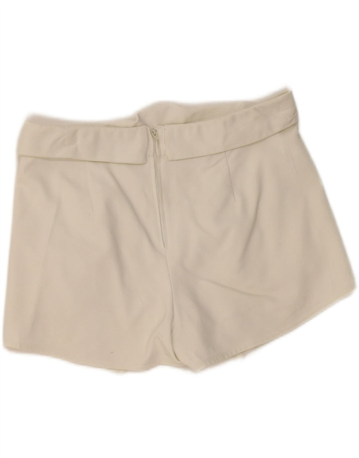 ZARA Damen Skort UK 12 Mittelweiß
