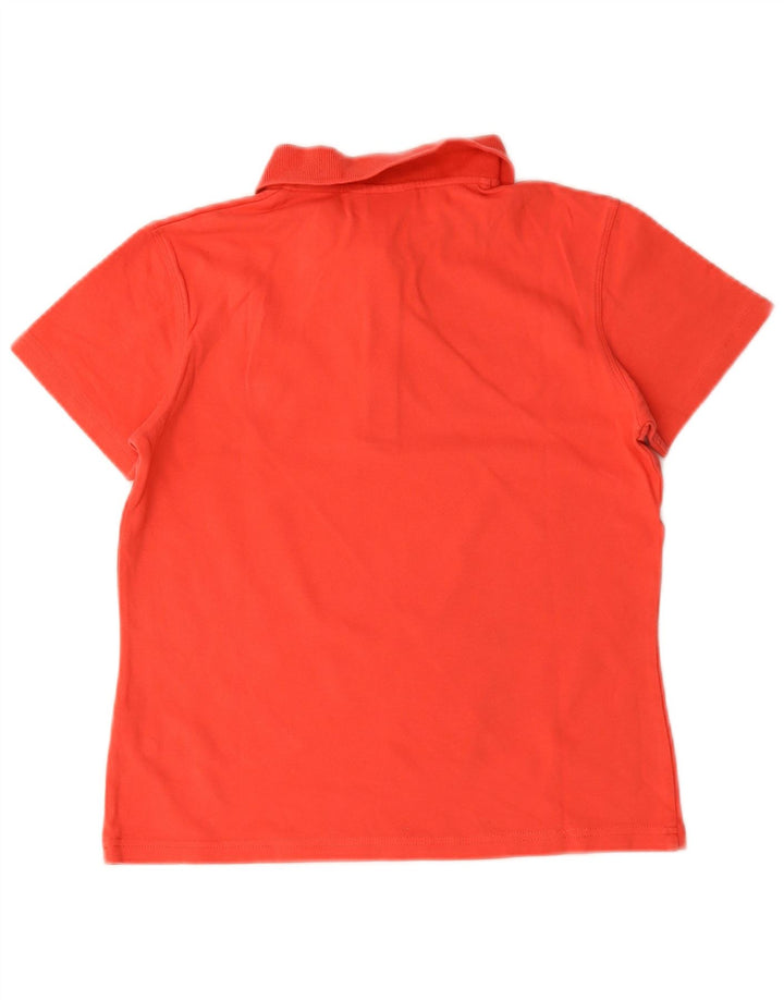 Ellesse Damen Poloshirt UK 12 Mittelrote Baumwolle