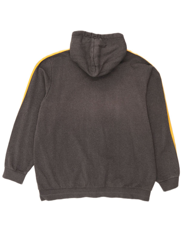 Adidas Herren Zip Hoodie Pullover 2XL Grau Baumwolle