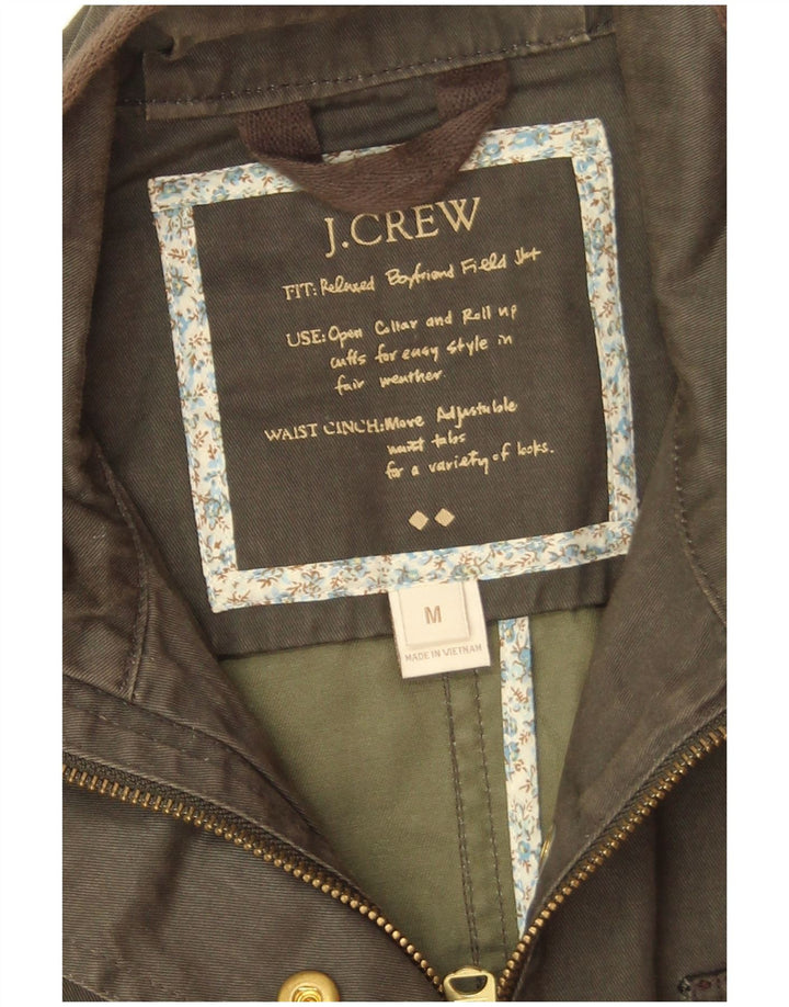 J. Crew Damen Utility-Jacke UK 14 Medium Khaki Baumwolle