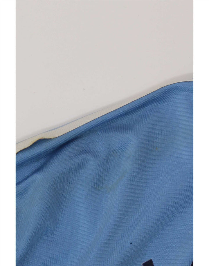Adidas Herren-Trainingsanzug mit grafischem Oberteil, Mittelblaues Farbblock-Polyester